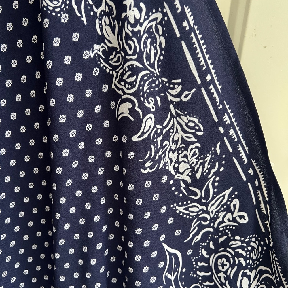 Tommy Bahama Navy and White Paisley Dress - Picture 10 of 13